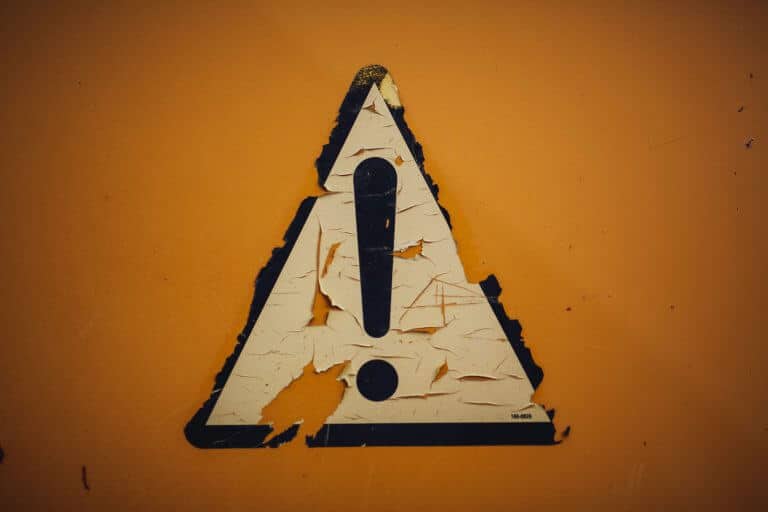 What is an example of the debt danger sign